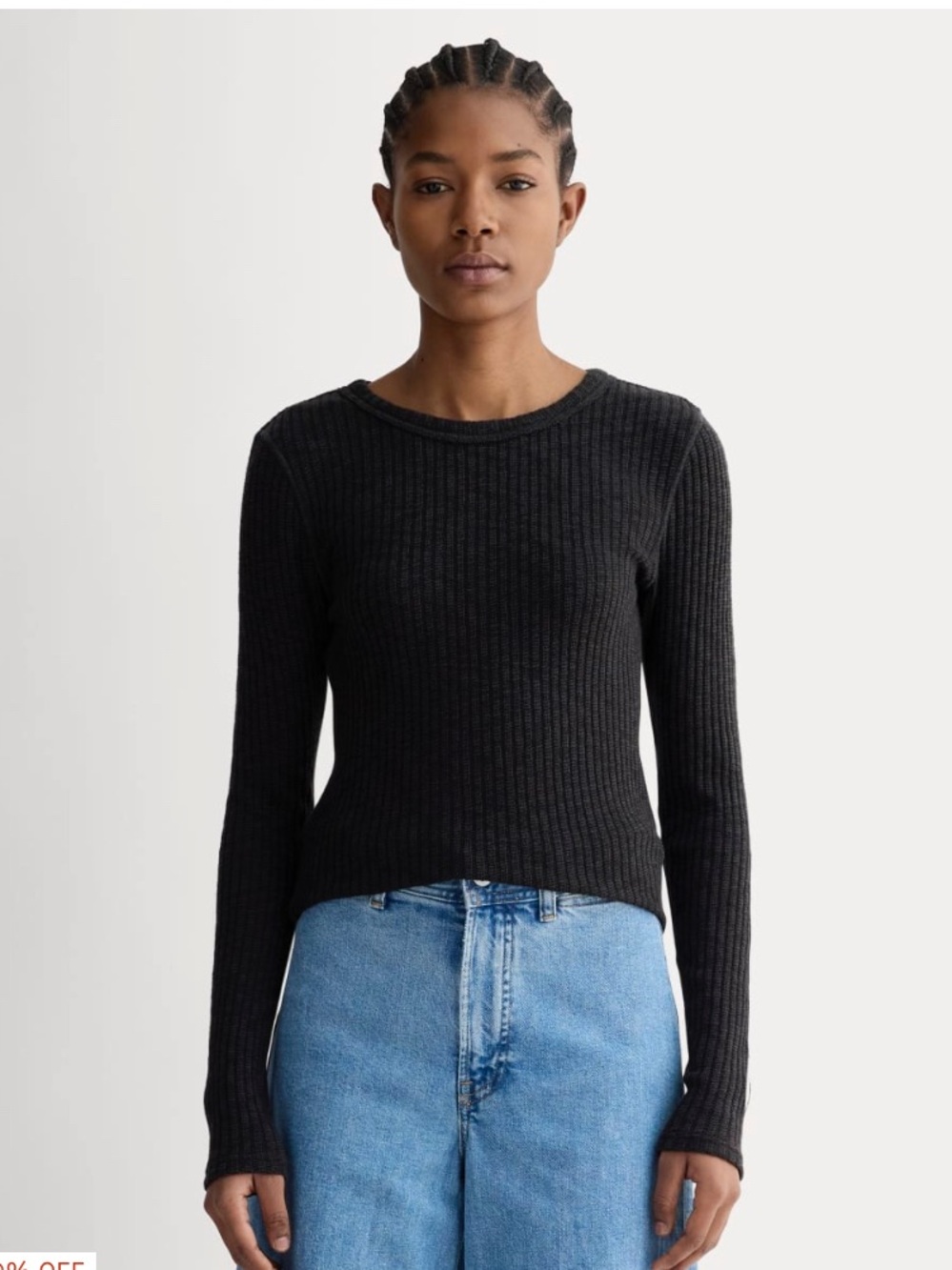 Everlane The Cozy Rib Long Sleeve Tee